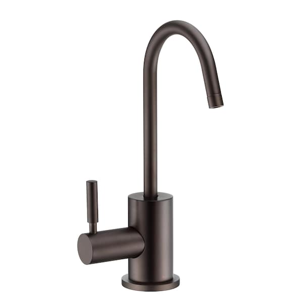 Whitehaus Point Of Use Instant Hot Water Drinking Faucet W/ Gooseneck Swivel Spo WHFH-H1010-ORB - main